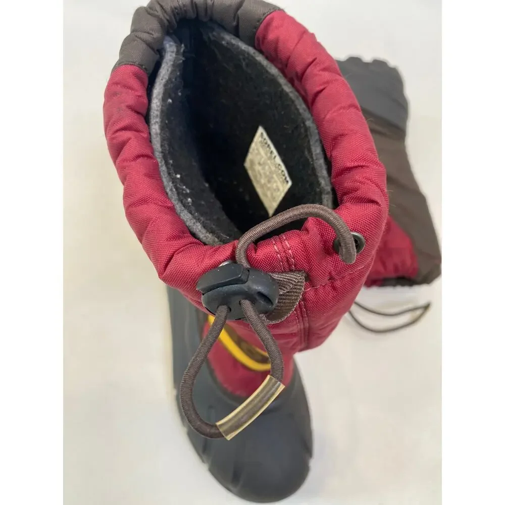 Sorel Warm Winter Boots EUC Sz 3 Boys Youth Waterproof